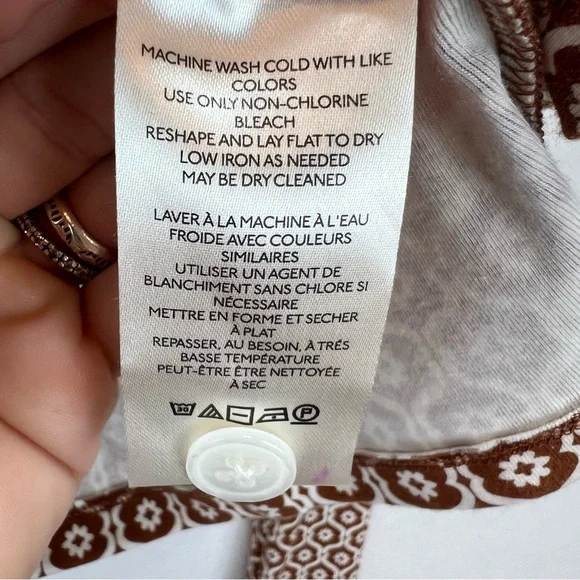 Anthropologie Maeve Ruched Shirt Size Medium Retro Graphic Print Y2K Inspired - Picture 7 of 9